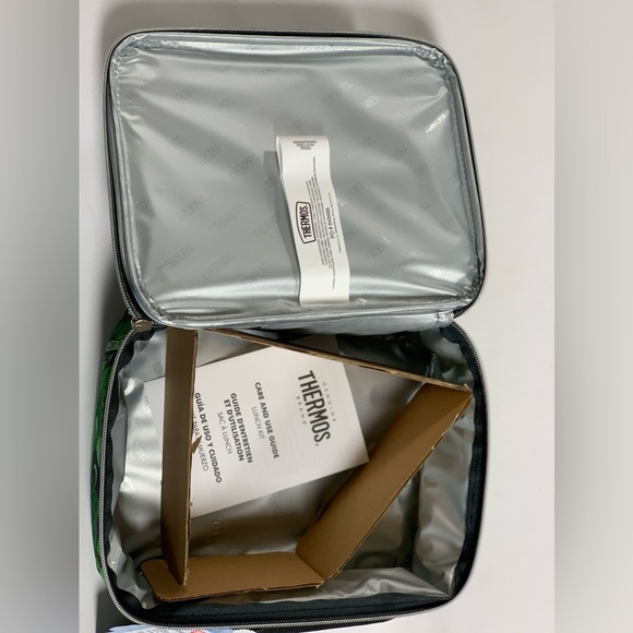 MINECRAFT CREEPER Thermos® Kids PVC-Free Insulated Lunch Box Tote Bag NWT - Picture 6 of 7